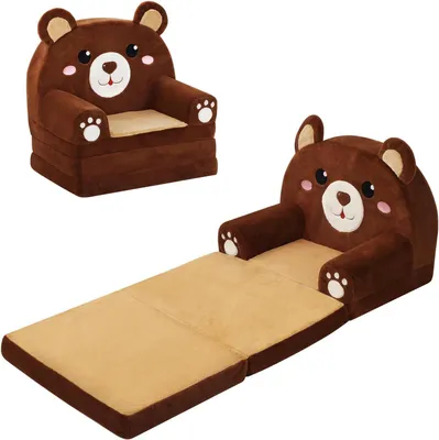 Imagen del producto de Sofá infantil, plegable, sillón suave y esponjoso para jugar y dormir, ideal para la habitación de los niños