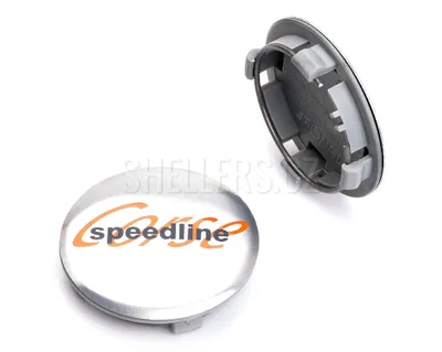 Obrázok produktu pre Stredový kryt zliatinového kolesa Ø 58/64 mm, Speedline Corse, plast, chrómové logo