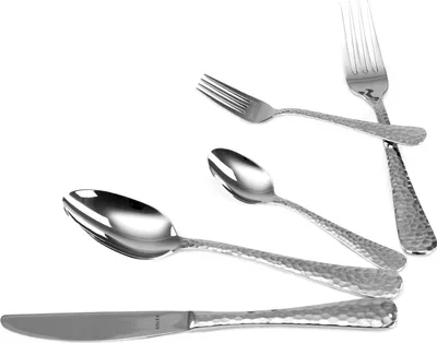 Produktbild von Solex Lena Besteckset 60 teilig für 12 Personen Hammerschlagoptik