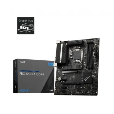 Produktbild von MSI PRO B660-A DDR4 Motherboard Intel B660 LGA 1700 ATX