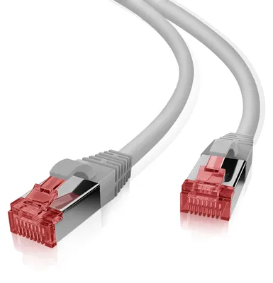 Produktbild von helos Cat.6 Patchkabel Ultraflex GHMT AWG 27/7 grau 0,5 m
