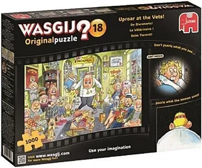 Immagine prodotto di Jumbo 13217 - Wasgij Original 18 - Beim Tierarzt!, 1000 Teile