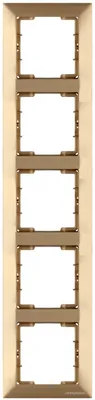 Produktbild von 5-fach Rahmen vertikal Gold Optik – Unterputz IP20 für Innen – CANDELA