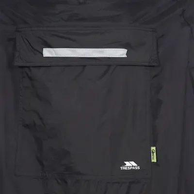 Produktbild von Trespass Qikpac Uni Regen Poncho mit Kapuze TP422 (M) (Schwarz)