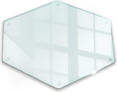 Zdjęcie produktu dla Deska szklana kuchenna, do krojenia – transparentna – przezroczysta – bezbarwna – h40 cm – Szkło hartowane