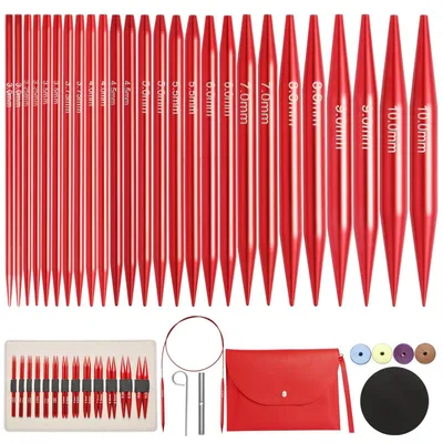 Produktbild von Set aus 13 Austauschbaren Rundstricknadeln 3-10 mm