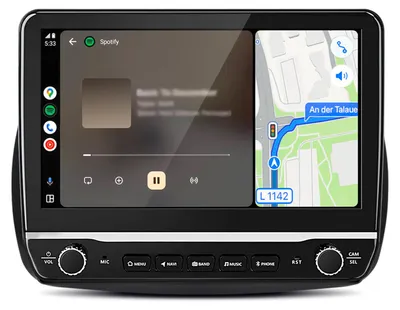 Immagine prodotto di Autoradio per Smart 453 Fortwo Forfour 2015-2019 con CarPlay wireless, Android Auto, navigatore GPS, 2+64 GB, Wi-Fi, schermo da 10,1 pollici