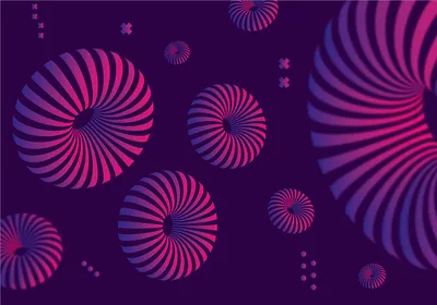 Produktbild von Vlies Fototapete 3D Effekt 450x315 cm Tapeten Wandtapete XXL geometrische Muster Abstrakt violett Bonbons n-A-1288-a-a