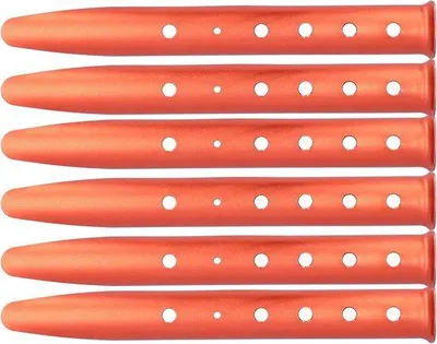 Produktbild von Famanu Zeltpflöcke Aluminiumlegierung - 6 Stück Orange 30 cm