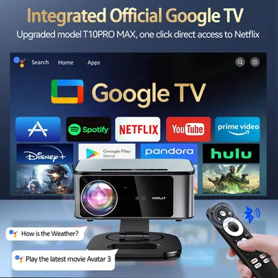 Immagine prodotto di Proiettore Beamer - 3200 lumen ANSI - Full HD - Android 14 e Google TV - Sistema home cinema