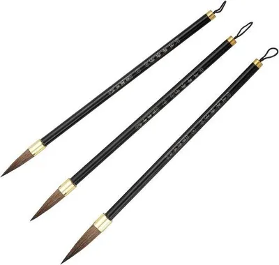 Image de Set de crayons en plastique - 3 crayons - Noir - pour débutants