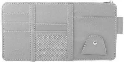Produktbild von Autozonneklep Organizer - Lederzonenklep, Sonnenbrillenhalter, Pannenhalter, Reisebeutel für das Autoinnere