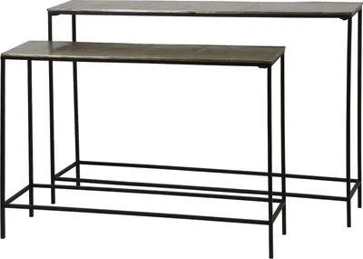 Produktbild von Light & Living Konsolentisch S/2 117x24x81 cm HARTSVILLE Dunkelbraun bronze, 6709818