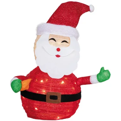 Image de Figurine LED 'Tecidy', Père Noël, 45 LED blanc chaud,