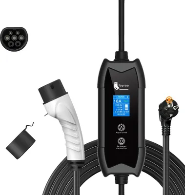 Obrázek produktu pro Přenosná nabíječka pro elektromobily, výkon 3,5 kW, nastavitelné možnosti proudu, typ 2 3,5 kW 16 A