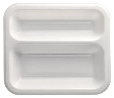 Produktbild von Siegelschalen, XPS 3-geteilt 925 ml 4,2 cm x 21,2 cm x 25 cm weiss laminiert