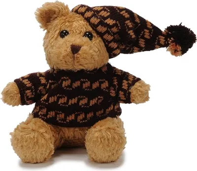Produktbild von ES Teddybär Strick braun 21 cm