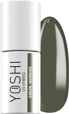 Obrázek produktu pro Yoshi Hybrid Lak na nehty Tmavě olivově zelený - Profesionální trvalý lak na nehty 6 ml - UV lak na nehty s praktickým štětcem - Yerba & Yoga