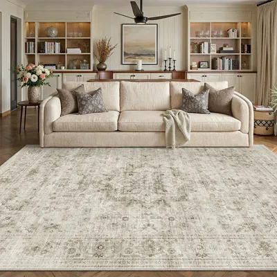 Zdjęcie produktu dla Stary dywan beżowy, 160 x 230 cm, do użytku wewnętrznego