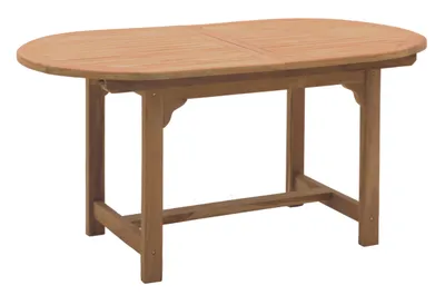 Produktbild von LC Garden »Riva« Teak Ausziehtisch 150/200x90x75cm Esstisch oval ausziehbar
