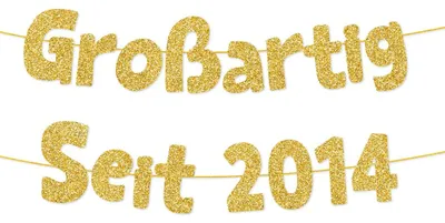 Produktbild von Glitzerbanner zum 12. Geburtstag – Dekoration für die Feier