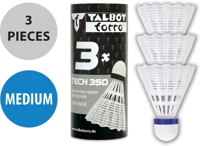 Zdjęcie produktu dla TALBOT torro479112 TALBOT torro Badmintonball Tech 350, średni, weiß/blau