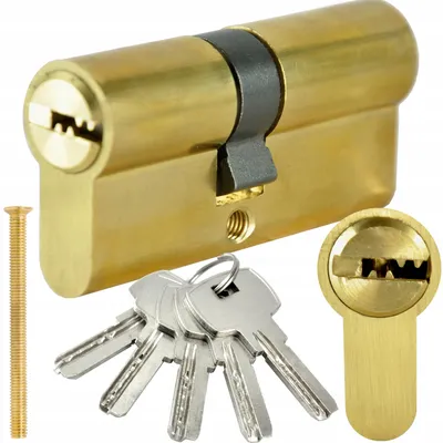 Produktbild von Handmet Türzylinder Messing 30/30 5 Schlüssel