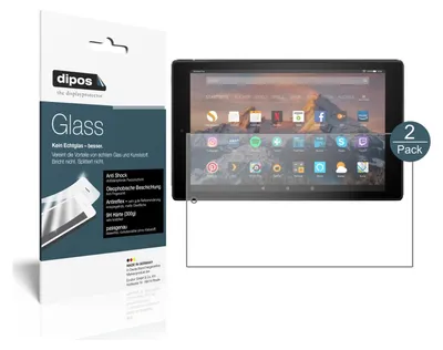 Produktbild von 1x Schutzfolie für Amazon Fire HD 10 (2019) matt - Anti-Shock 9H Folie dipos Glass Kunststoffglas