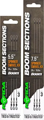 Produktbild von Korda Booms Spinner Swivel XX - 3 Karpfenrigs, Größe:7.5in