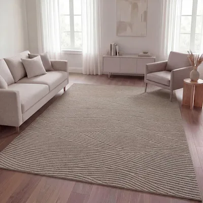 Produktbild von TT Home Wohnzimmer Teppich Schlafzimmer Hochflor Waschbar Skandinavisches Design Geometrisch Abstrakt Boho Stil Einfarbig 3D Größe 200x280 cm