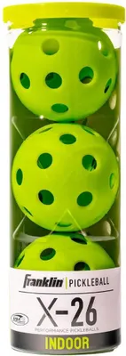 Productafbeelding van Franklin Pickleball Set Indoor X-26, limoengroen - 3 stuks - duurzame speelballen