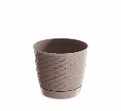 Obrázok produktu pre Kvetináč 14,5cm RATOLLA ROUND DRLO145-7529U mocca plast PROSPERPLAST