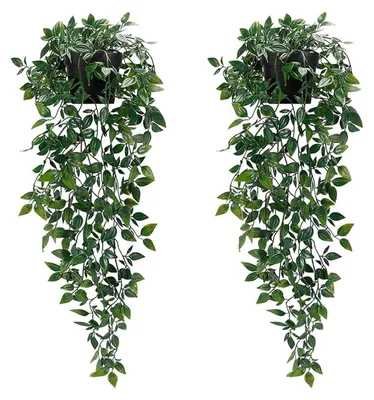 Image de Plantes artificielles en pot, lot de 2