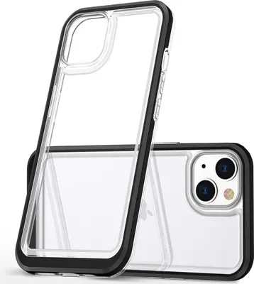 Immagine prodotto di Custodia Trasparente 3In1 Iphone 14 Plus Cover In Silicone Con Cornice Nera