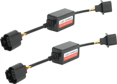 Obrázek produktu pro 2 ks LED reflektorový dekodér rezistor Canbus pro H13 9008 konektor mlhové světlo