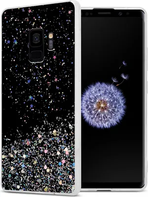 Obrázek produktu pro Cadorabo pouzdro pro Samsung Galaxy S9 Protective Case in Black Pouzdro na mobilní telefon TPU Glitter Cover Case Glitter