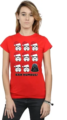 Produktbild von Star Wars - "Humbug" T-Shirt für Damen BI41245 (XXL) (Rot)
