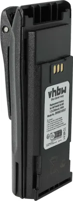 Produktbild von vhbw Akku kompatibel mit Motorola DP1400, PR400, PM400, GP3688, GP3188, EP450 Funkgerät, Walkie Talkie (2500 mAh, 7,2 V, NiMH) + Gürtelclip
