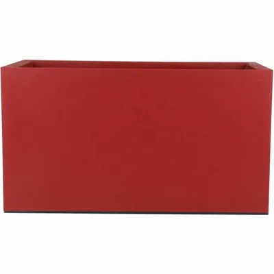 Image de Bac à fleurs en granit - 60x30 cm - rouge