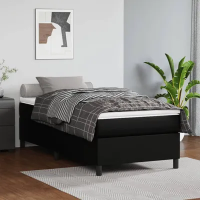 Productafbeelding van Maison Exclusive - Boxspringbedframe, zwart, 90x190 cm, kunstleer