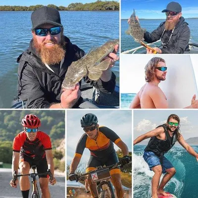 Produktbild von Gepolariseerde Sport-Sonnenbrille für Männer und Frauen - Unbreakbarer Rahmen, UV400-Schutz, Ideal für Fahrradfahren und Angeln