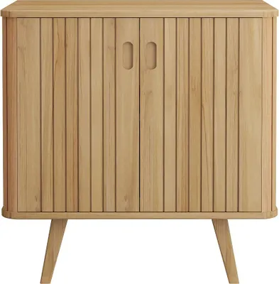 Produktbild von Waschbeckenunterschrank auf Füßen aus Teak - 80 cm - WAMENA