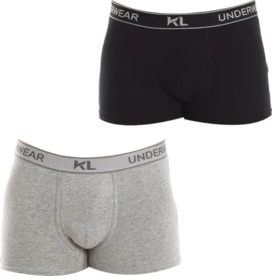 Immagine prodotto di Kisses&Love Boxer da uomo in cotone KLB1 in confezione da 2 pezzi