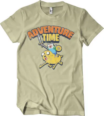 Produktbild von Adventure Time Washed T-Shirt - Large - Khaki