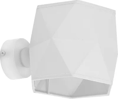 Produktbild von Wandlampe E27 Weiß Stoff Metall Up Down Wohnzimmer Schlafzimmer Wandleuchte