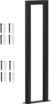 Produktbild von Izrielar 100cm U-Form Treppengeländer Schwarz Handlauf für Treppen für Universal Innen und Außen , Flure