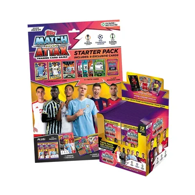 Produktbild von Champions League 2023/24 - Trading Cards - 1 Starter + 1 Display (36 Booster)
