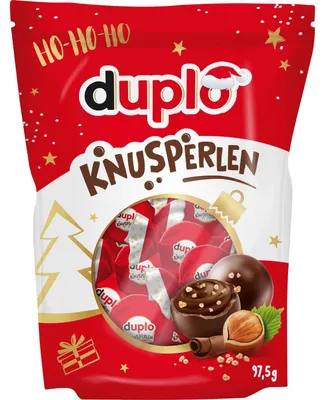 Produktbild von duplo Knusperlen - knusprige Waffelkugeln mit leckerer Haselnuss-Kakaocreme umhüllt von knackiger Milchschokolade - Snack zum Teilen, Mitbringsel oder für Nikolausstiefel & Adventskalender - 97,5?g