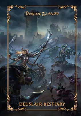 Image de Donjons & Lasers LE MONDE DE DEUSLAIR : LIVRE BESTIAIRE (couverture rigide)