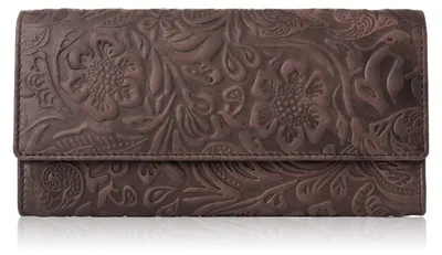 Image de Portefeuille en cuir pour femmes Brown Paolo Peruzzi In-35-Br